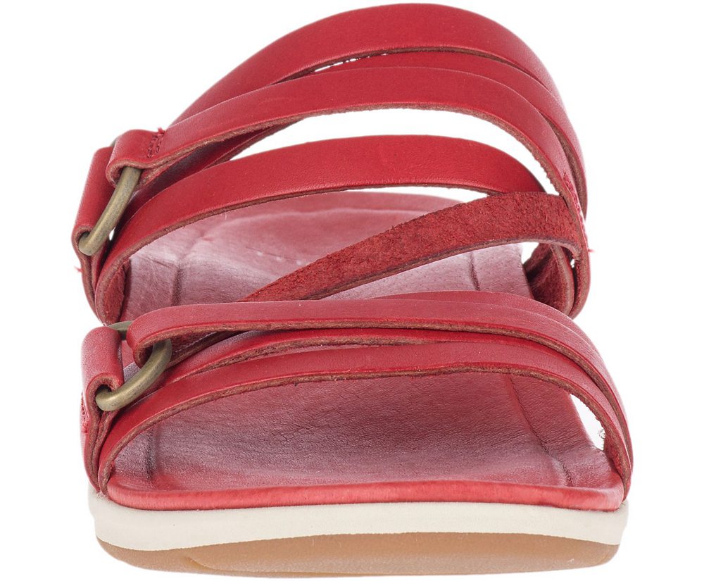 Merrell Sandals Red - Kalari Shaw Slide - Womens 76ECONDML